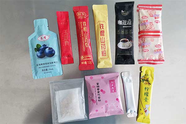 全自動豆?jié){粉包裝機可實現背封長條袋型，三邊封、圓角袋型等精美包裝